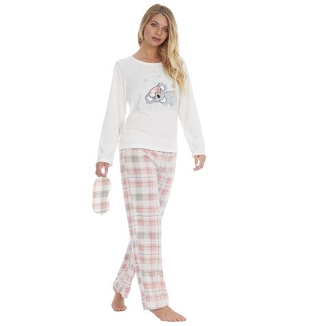Womensladies Fleece Thermal Pyjamas Pyjama Pjs Winter Nightwear Set Size 8 22 Ebay
