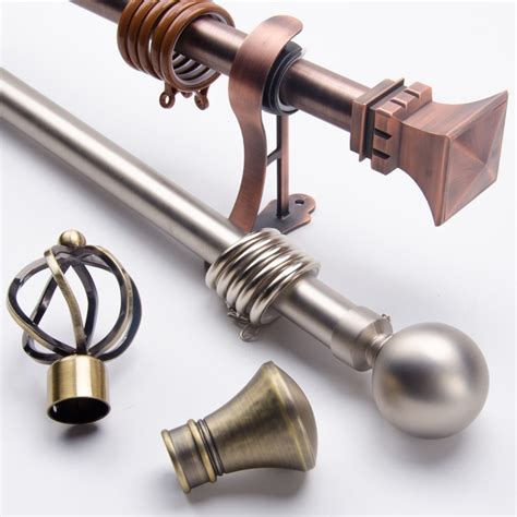 28mm Roman Rods Curtain Pole Finial Accessories Stainless Steel