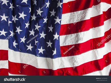 Closeup Of American Flag Stock Photo 162794459 Shutterstock