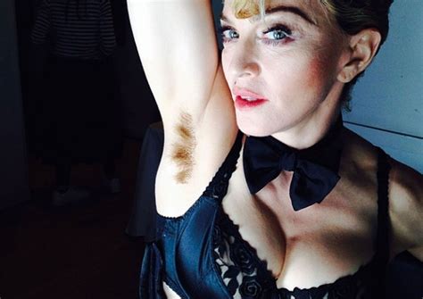 Armpit hair can sometimes be stubborn. We should celebrate Madonna's hairy armpit selfie | The ...