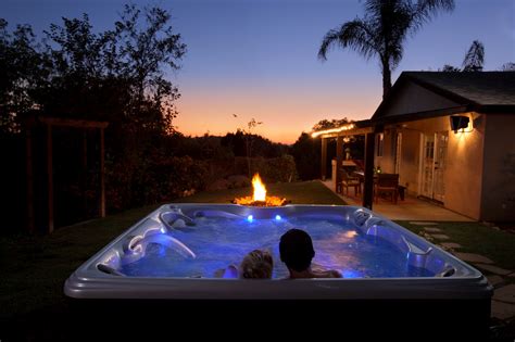 Couple In Spa Hot Tubs By Hot Spring
