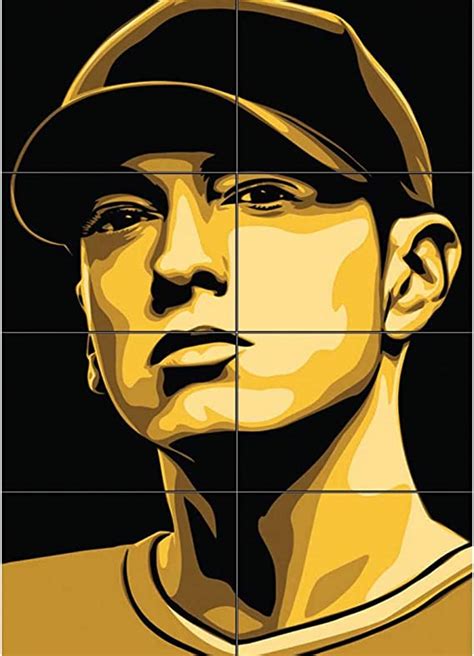 Doppelganger33 Ltd Eminem Wall Art Multi Panel Poster Print 50x23