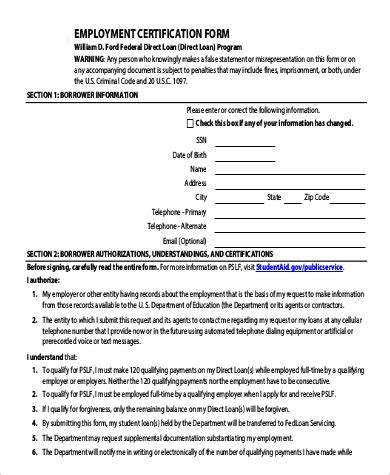 Request for employment certification form. FREE 9+ Sample Employment Request Forms in PDF