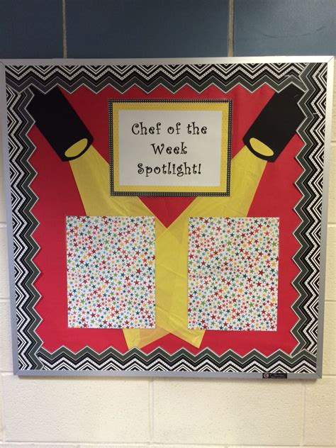 Chef Of The Week Spotlight Bulletin Board Picture Of Student On The