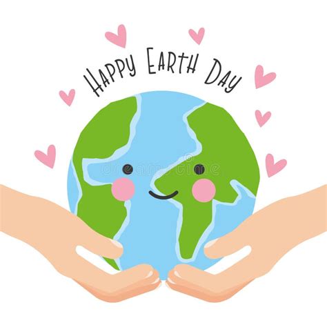 Happy Earth Day Card Stock Vector Illustration Of Vector 146858546