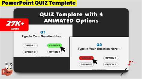 Powerpoint Quiz Animation Template Powerpoint Quiz Template Youtube