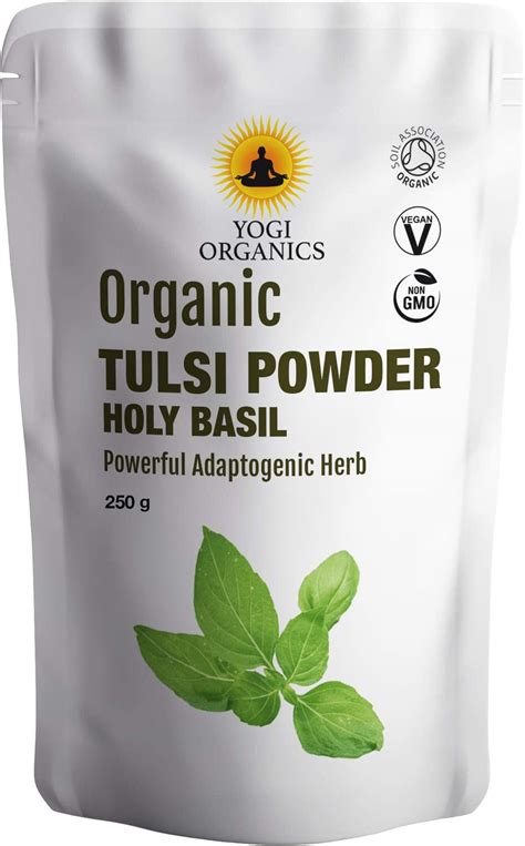 Yogi Organics Organic Tulsi Powder 250g Ocimum Tenuiflorum Holy