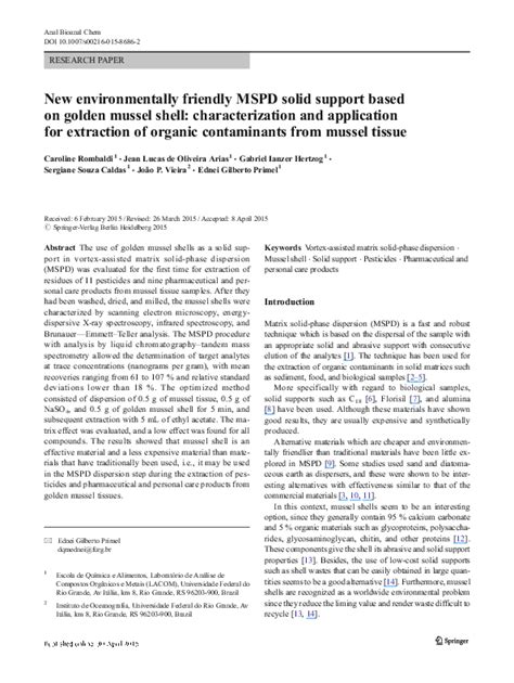 (PDF) New environmentally friendly MSPD solid support ...