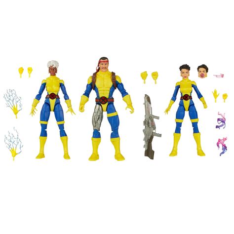 Hasbro Marvel Legends Series X Men 6 In Action Figure Set 3 Pack