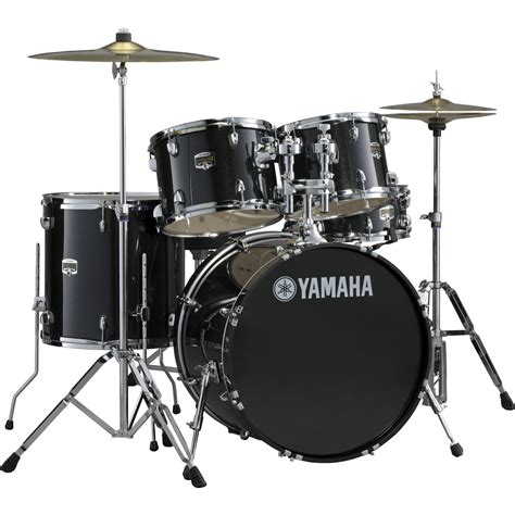 Yamaha Gigmaker 5 Piece Standard Drum Set With 22 Bass Drum Black