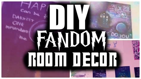 Diy Fandom Room Decor Youtube