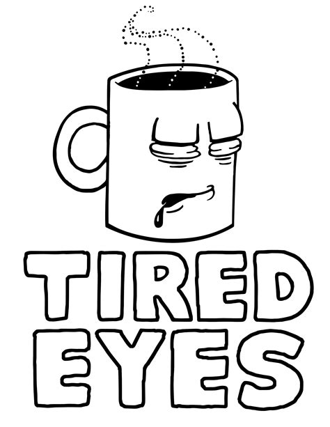 Tired Eyes Drawing Free Download On Clipartmag