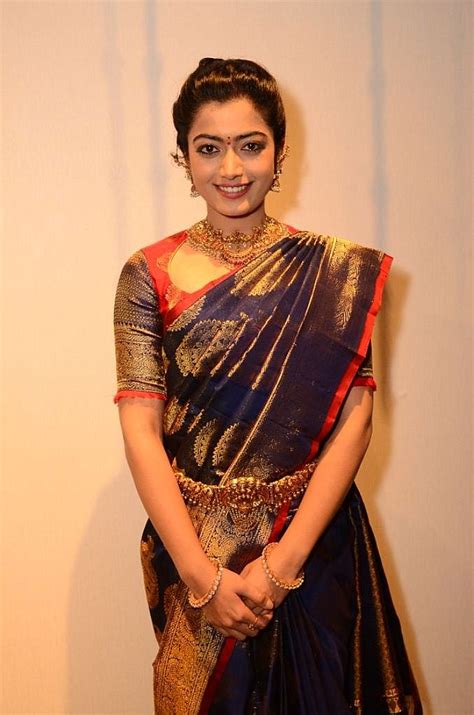Hello friends welcome to ninth secret ninth secret is the pure telugu youtube channel to entertain telugu people with telugu movie news, telugu cinema gossips, telugu film actors and actress news, collections, movie release dates, movie reviews, breaking news, politics. South Indian actress Rashmika Mandanna in saree photos