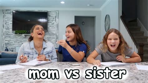 Who Knows Me Better Mom Vs Sister It S Me Ali Youtube