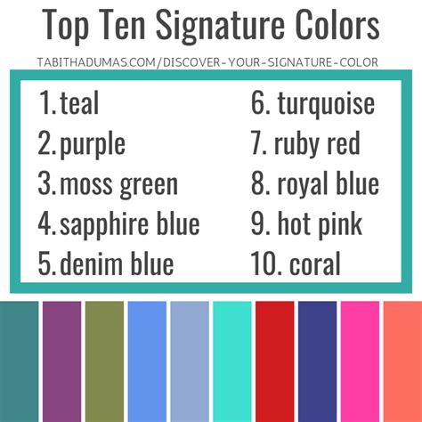 Discover Your Signature Color Image Consultant Signature Color
