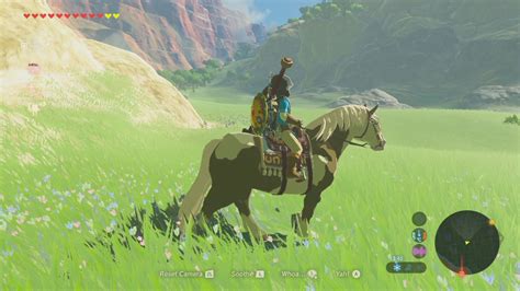 The Legend Of Zelda Breath Of The Wild Switch Horse Riding Youtube