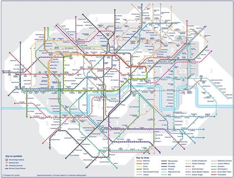 London Tube And National Rail Map Australian Hotel And Brewery