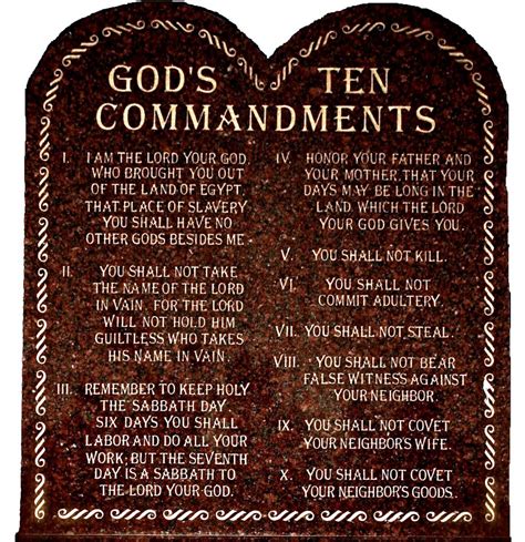 The Ten Commandments Ten Commandments Bible Truth Pre Tribulation