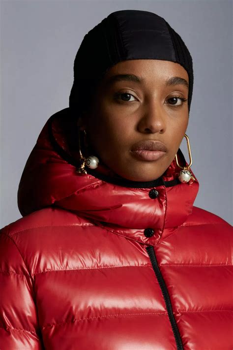 Ruby Red Bady Short Down Jacket Short Down Jackets For Women Moncler Us