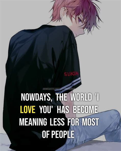 Anime Quotes The Meaning Of I Love You In Todays World