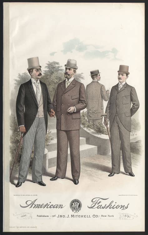 1890 1899 Fashion History Timeline Victorian Mens Fashion Fashion