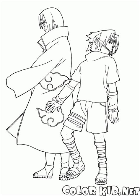Coloring Page Naruto Sakura And Sasuke