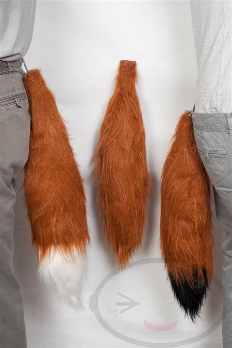 rust copper furry fox tail  ears cosplay  lemonbrat  etsy