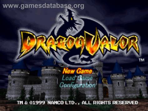 Dragon Valor Sony Playstation Artwork Title Screen