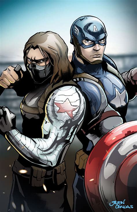 Winter Soldier And Captain America Captain America Comic