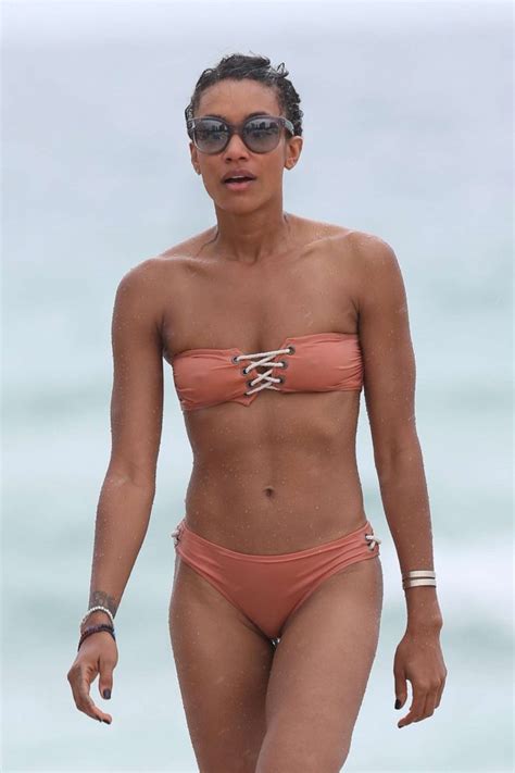 Annie Ilonzeh In Bikini On The Beach In Miami GotCeleb