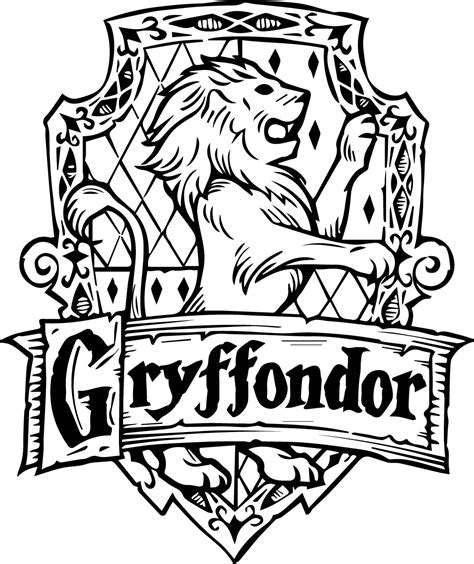 Harry Potter Gryffindor House Crest Clipart Gryffindor Harry Potter