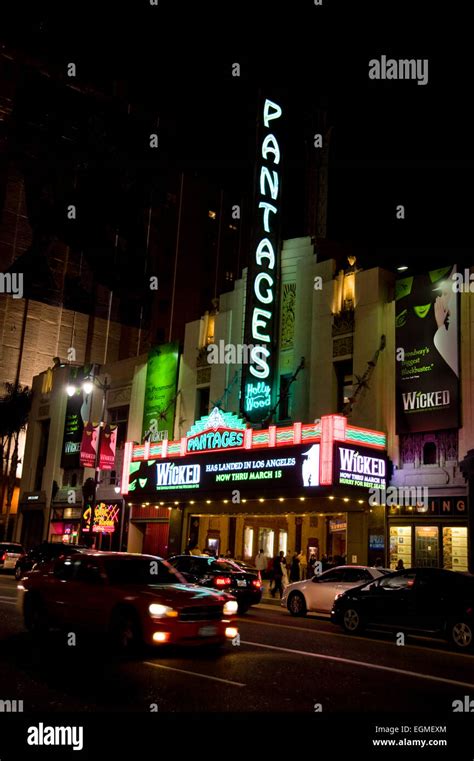 The Pantages Theater In Hollywood Stock Photo Alamy