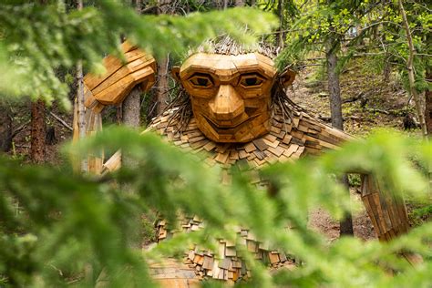 Wooden Troll Isak Heartstone In Breckenridge Colorado A Photo On