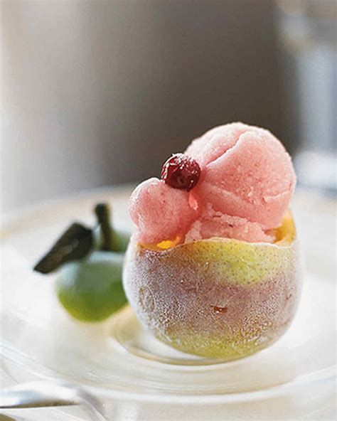 Pear And Cranberry Sorbet Recipe Martha Stewart
