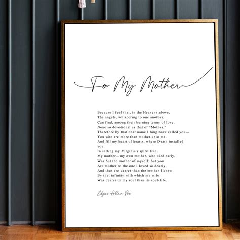 Loss Of Mom Poem Grief Poem Mother Memorial Print Loss Of Mother Poem