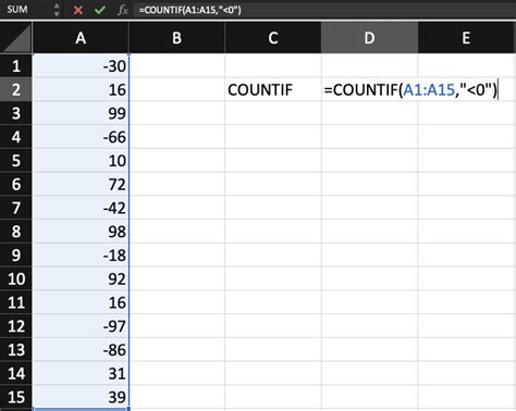 How To Count Negative Numbers In Excel Excel Me