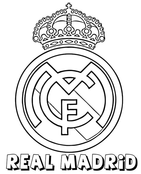 Herby Klubów Piłkarskich Kolorowanki Piłkarskie Real Madrid Original