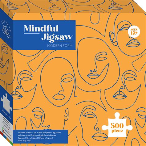 Elevate Mindful 500pc Jigsaw Modern Form 500 Piece Jigsaw Puzzles