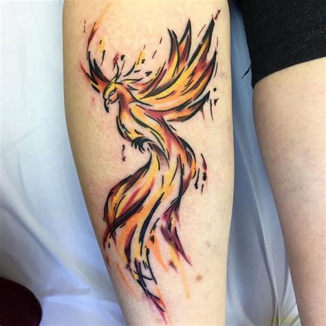 10 Wonderful Watercolor Phoenix Tattoo Ideas With Images