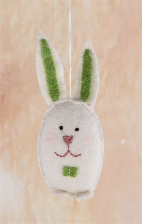 Felt Easter Bunny Decoration Easter Bunny Decorations Hanging Decor Christmas Tree Baubles