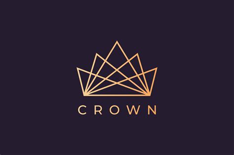 Modern Crown Logo In A Luxury Style By Murnifine Creative Thehungryjpeg