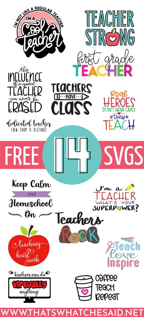 Free Teacher SVGS – Teacher Strong - That's What Che Said...