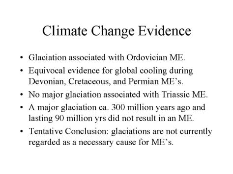 Climate Change Evidence