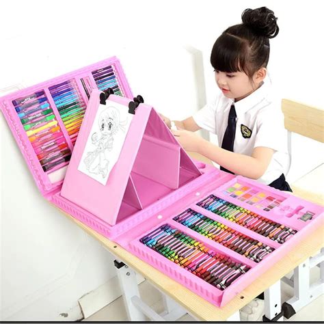 6 10 Years Old Children Arts Set Stationery Box For Childrens Painting