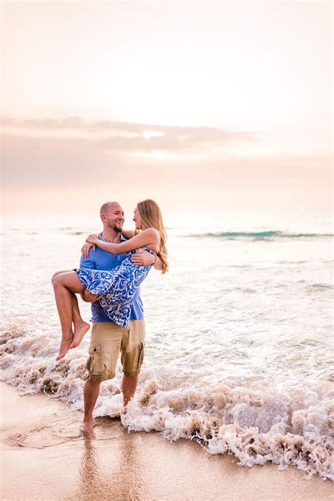 Beautiful Sunset Beach Couples And Engagement Photography Session On The Big Island Of Hawaii