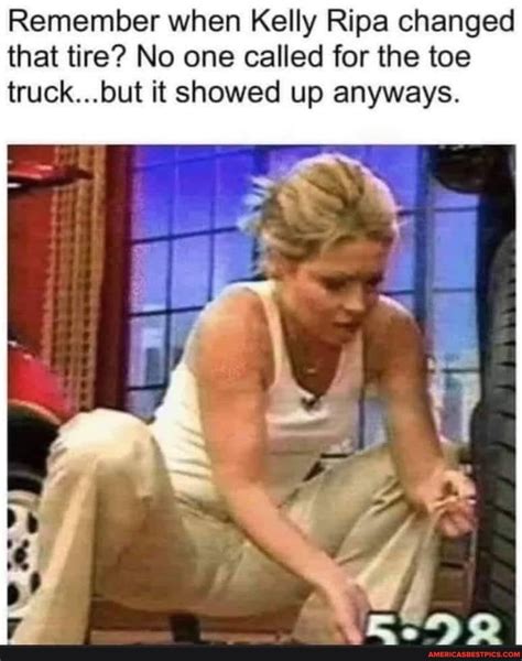 Remember When Kelly Ripa Changed That Tire No One Called For The Toe