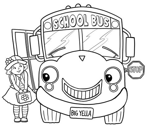 Printable Bus Coloring Pages Printable World Holiday