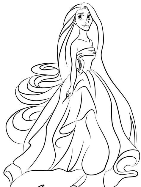 Printable Rapunzel Coloring Pages Printable World Holiday