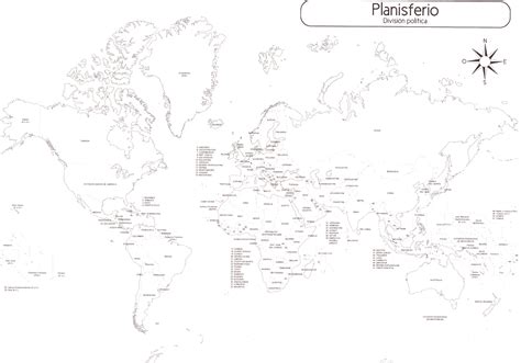 Planisferio Con Nombres Buscar Con Google Free Printable World Map
