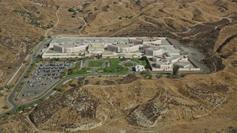 76k Stock Footage Aerial Video Of A Detention Facility Valencia
